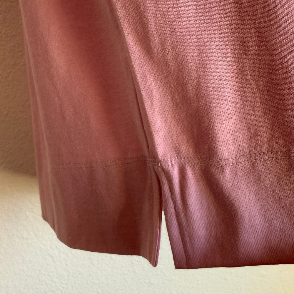 NWT Everlane The Oversized Rugby Polo Shirt Pink Purple Organic Cotton XS - Picture 6 of 11